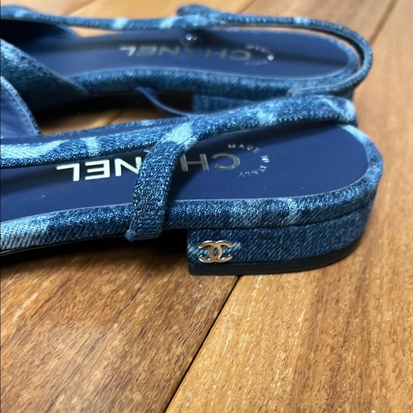 New CHANEL Coco Women's Slingback Shoes size 37 - Picture 3 of 9